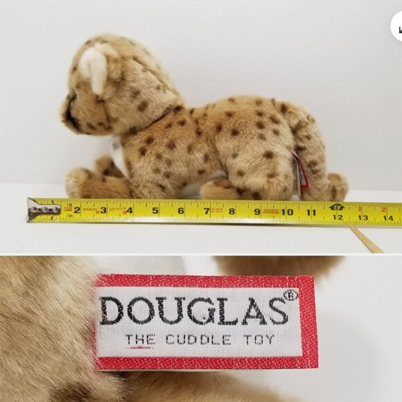 DOUGLAS Chillin' Cheetah Cub Plush Toy 6621E1M - Picture 7 of 9
